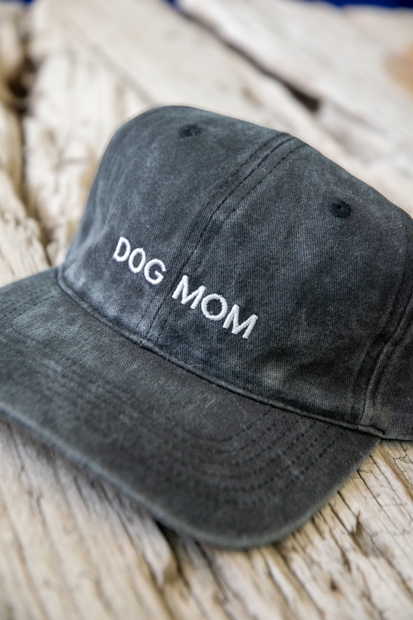 Dog Mom Hat Gray