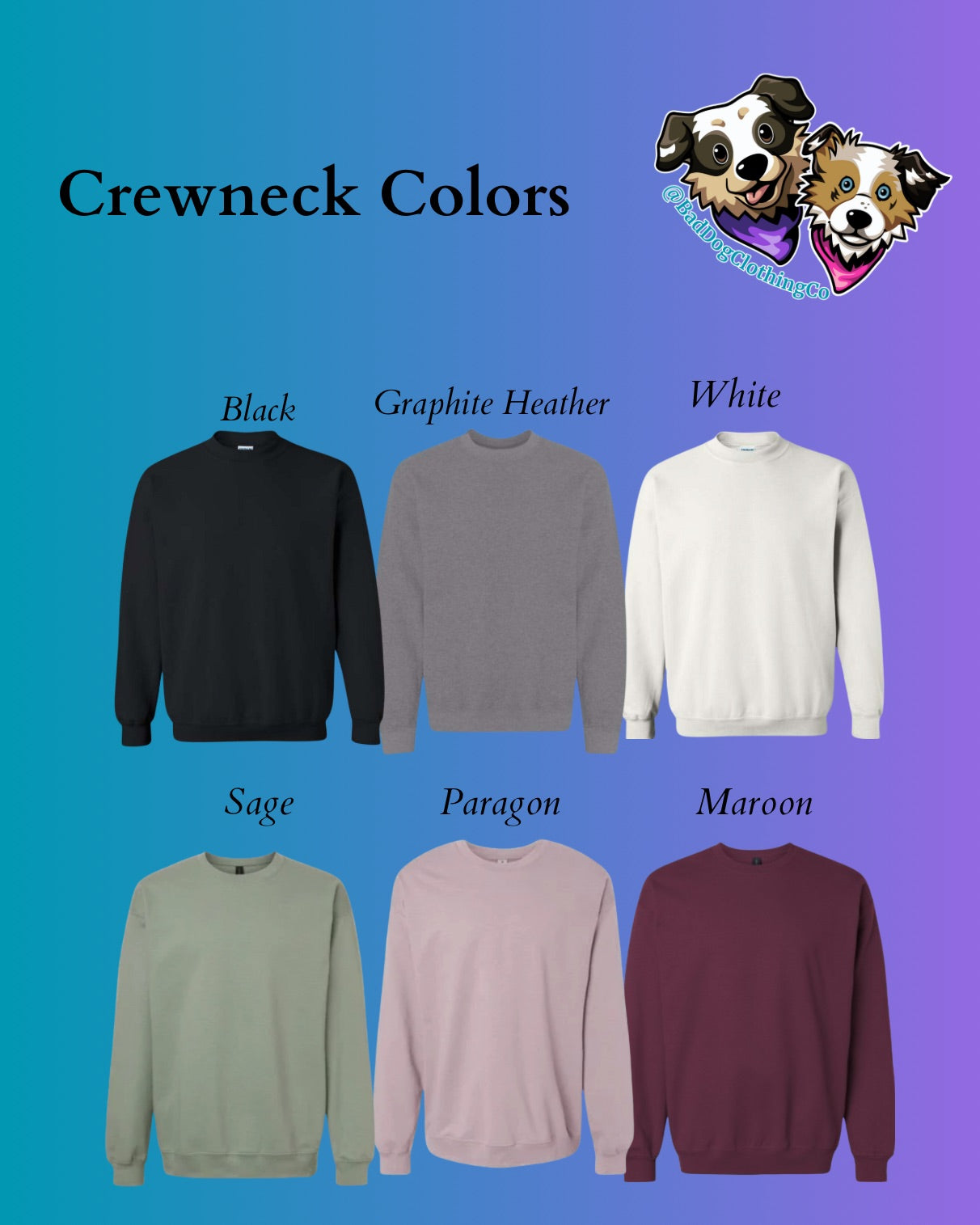 Dogs Because People are Creepy Crewneck